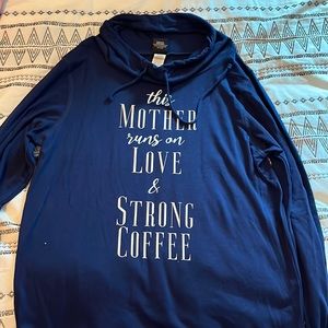 Lightweight cowl neck sweatshirt